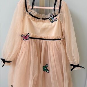 Lola and the Boys Butterfly Dream Dress - Cream